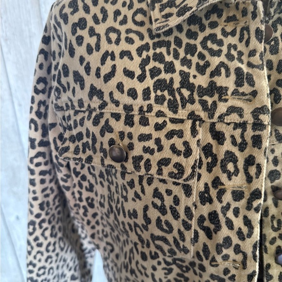 Leopard Print Jean Jacket for Women - Picture 3 of 7